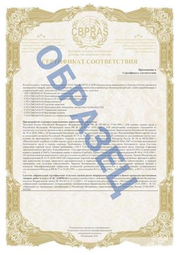 Образец Приложение к СТО 01.064.00220722.2-2020 Кызыл Сертификат СТО 01.064.00220722.2-2020 